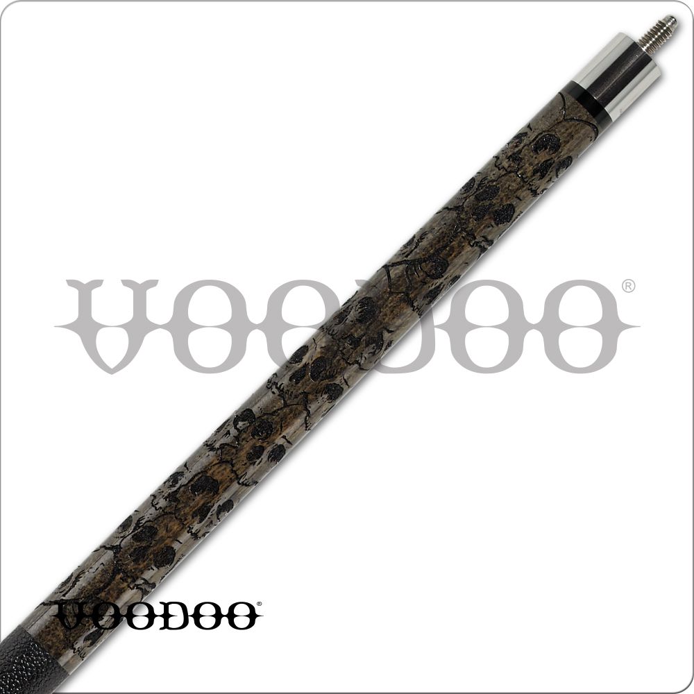 Voodoo Grey Clustered Skulls Pool Cue SKU: VOD31
