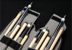 Gino Ferrari 4X8 Pool Cue Case Soft Grey