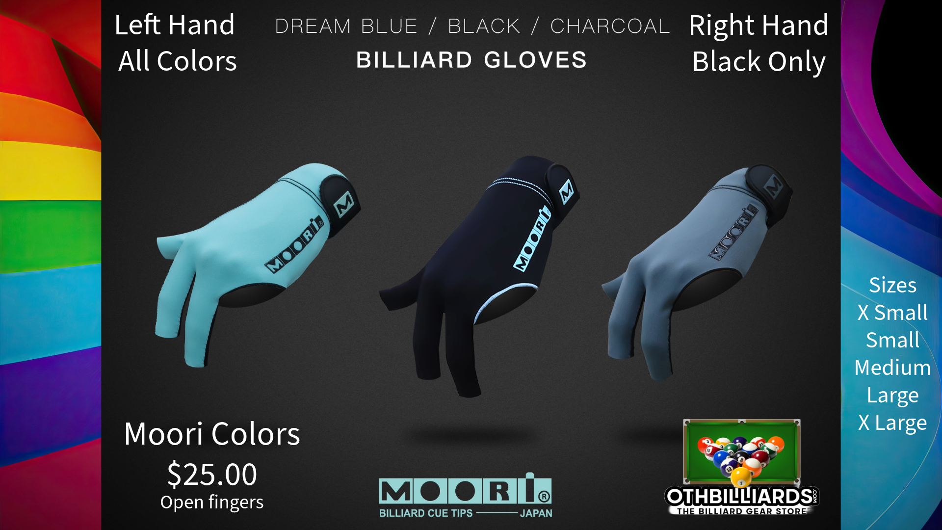 Moori Gloves Open Finger ( Left Hand)