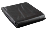 ﻿8' Black Leatherette Table Cover