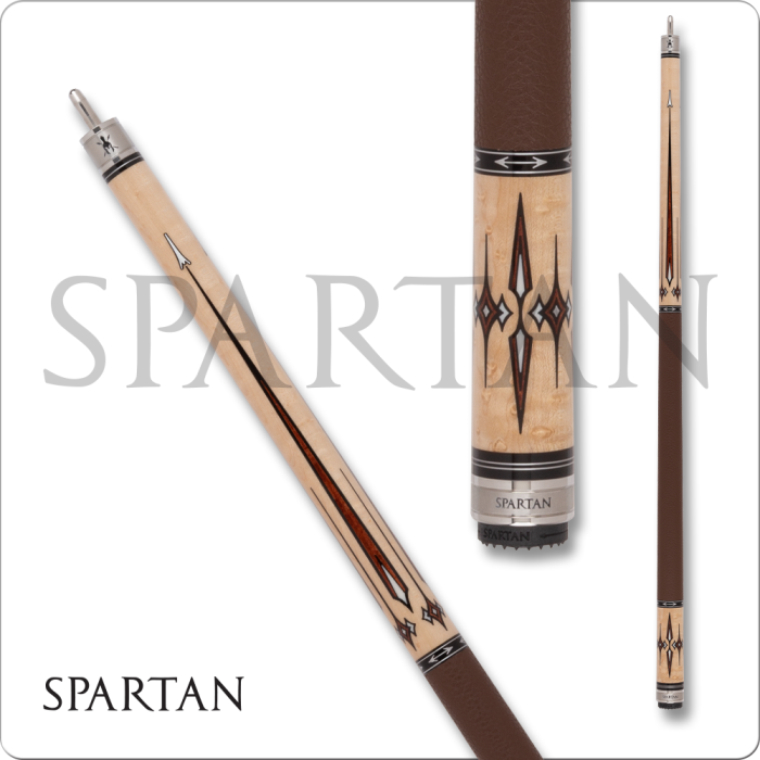 Spartan Pool Cue - Leather Wrap