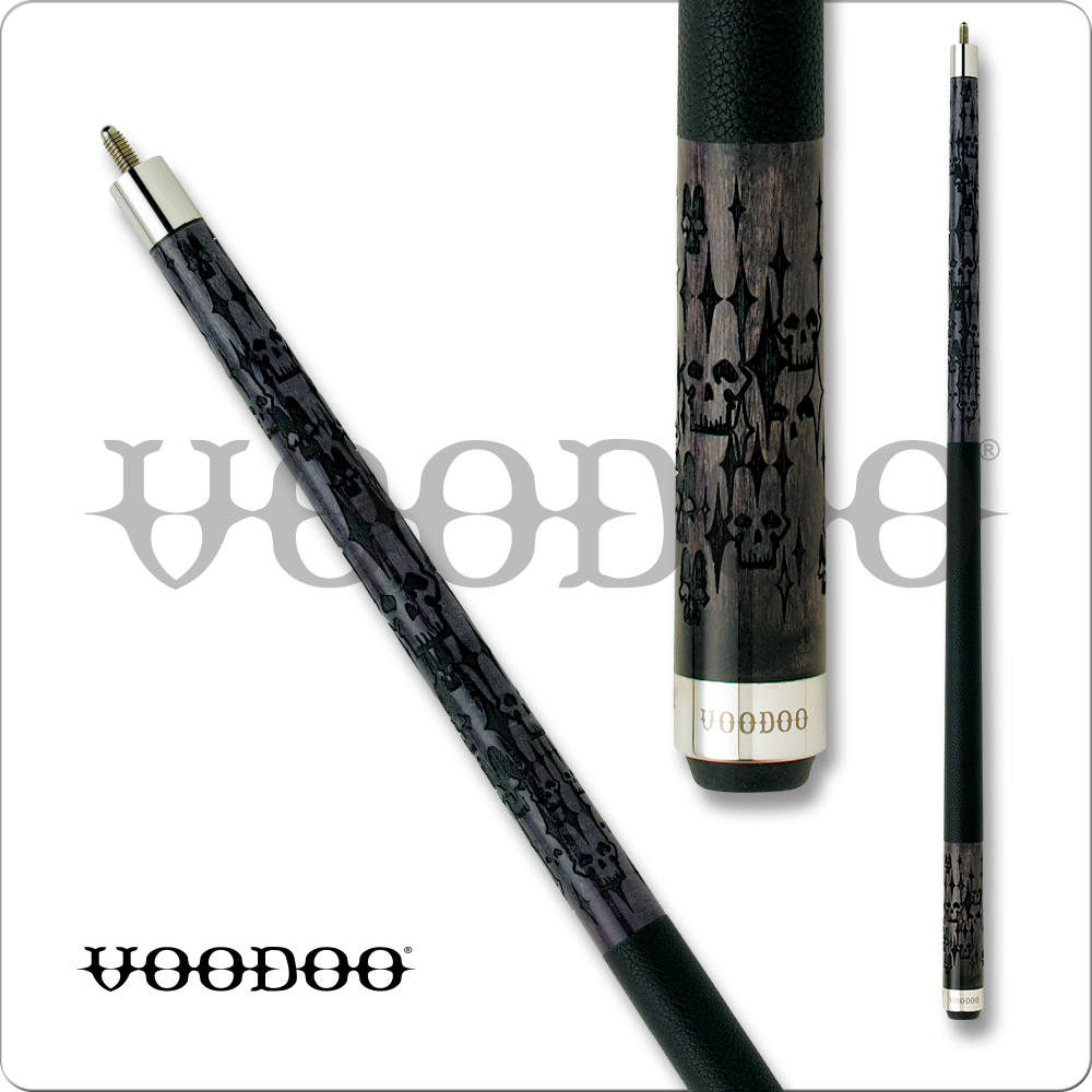 Voodoo Grey Legion of Skulls Pool Cue SKU: VOD16