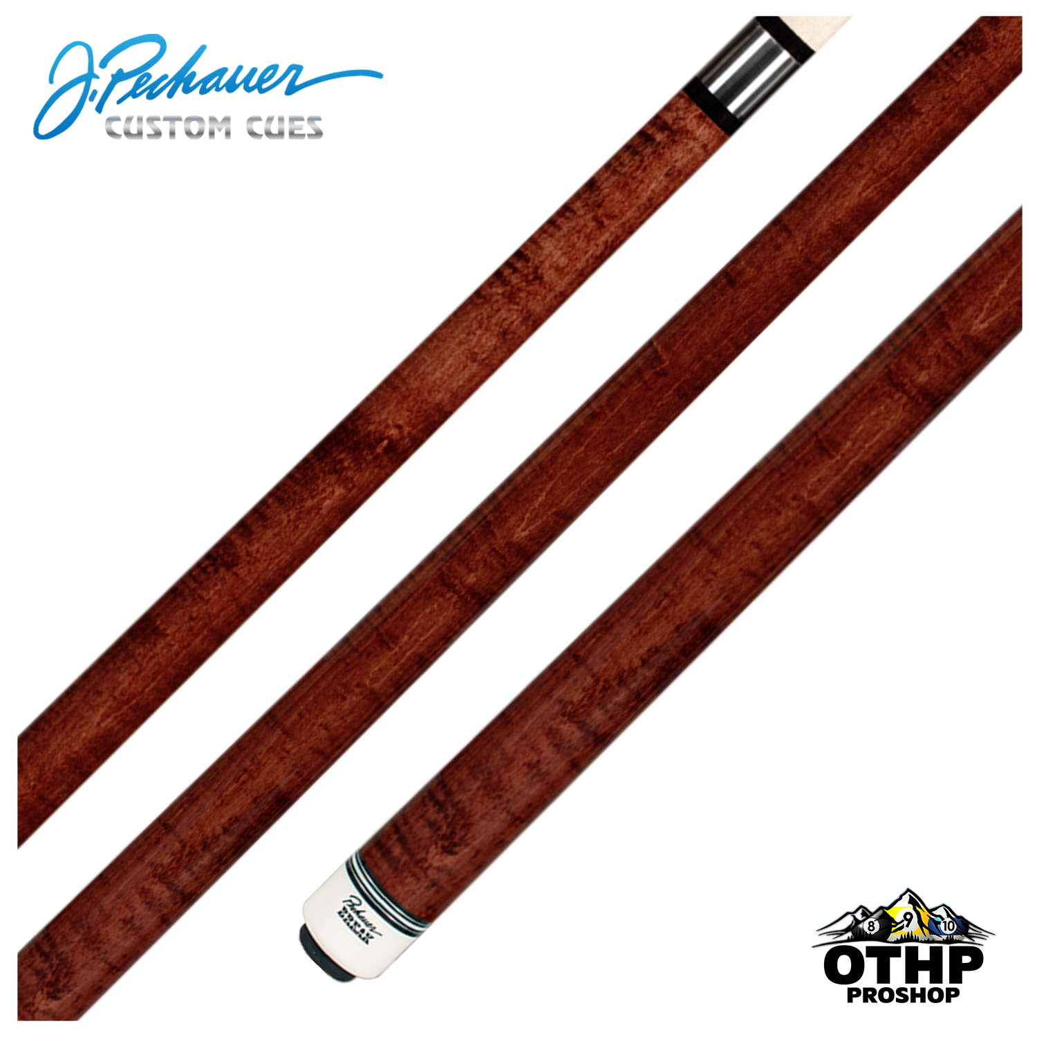 Pechauer Break Cue Rosewood stained Curly Maple